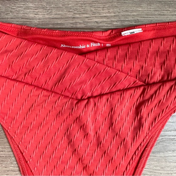 Abercrombie & Fitch Bikini High-Waist - Coral Size Small - Picture 3 of 11